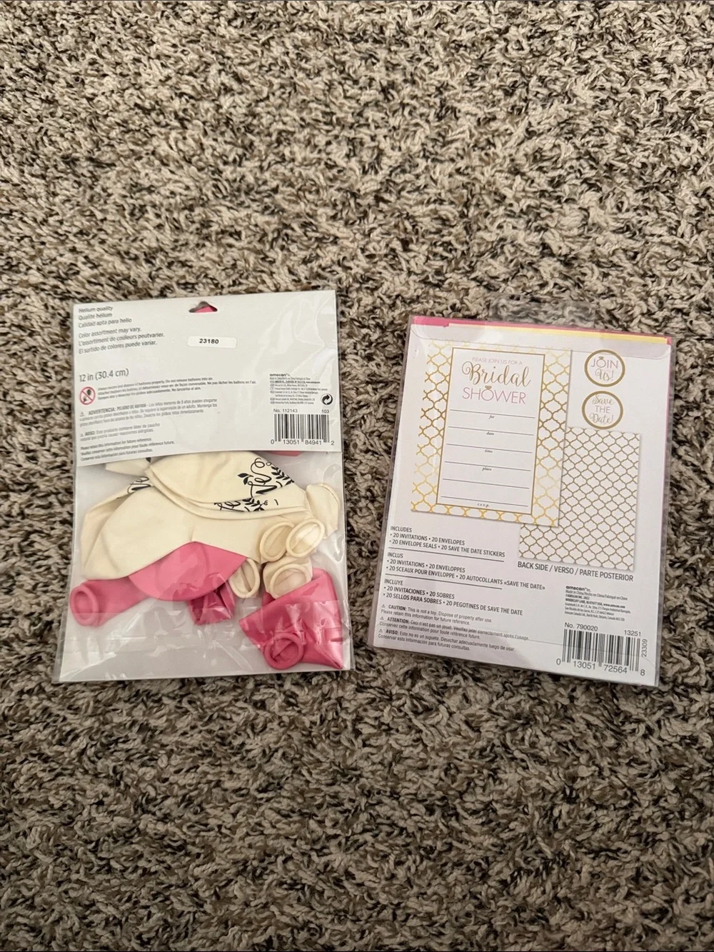 Bridal Shower Balloon and Invitation Set